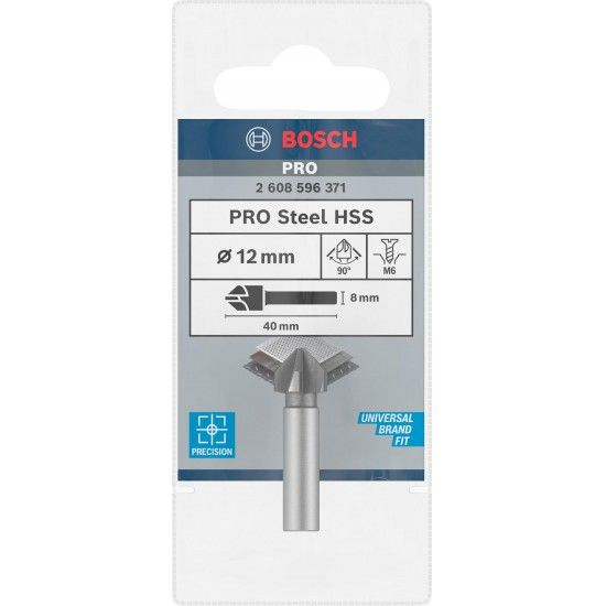 Broca de escarear PRO Steel HSS, 12 x 40 mm, M6 ref� 2608596371 BOSCH