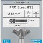 Broca de escarear PRO Steel HSS, 12 x 40 mm, M6 ref� 2608596371 BOSCH