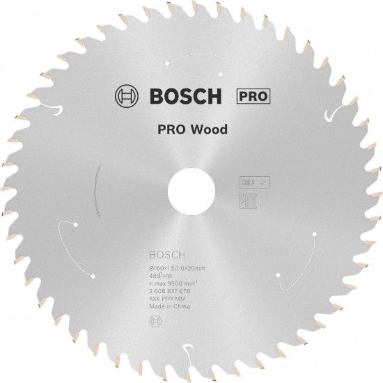Disco sem fios PRO Wood cordless, 160 x 1,5 x 20 mm, T48 refª 2608837678 BOSCH Disco sem fios PRO Wood cordless, 160 x 1,5 x 20 mm, T48 refª 2608837678 BOSCH