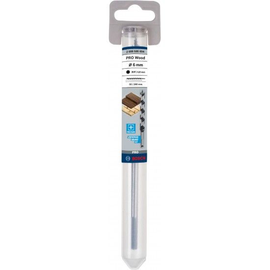 Broca helicoidal PRO Wood, 6x95x160mm refª 2608585694 BOSCH Broca helicoidal PRO Wood, 6x95x160mm refª 2608585694 BOSCH