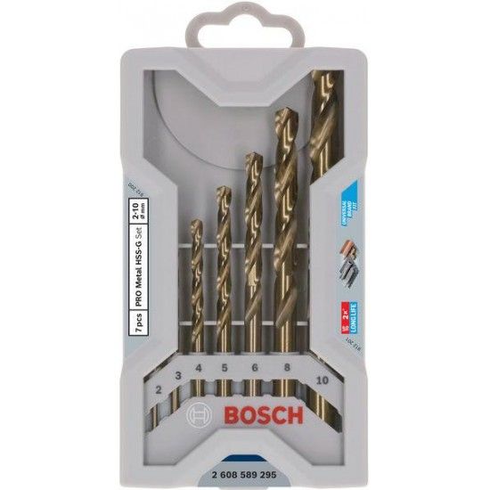 Kit Brocas para metal PRO Metal HSS-G, 7 unid. refª 2608589295 BOSCH Kit Brocas para metal PRO Metal HSS-G, 7 unid. refª 2608589295 BOSCH