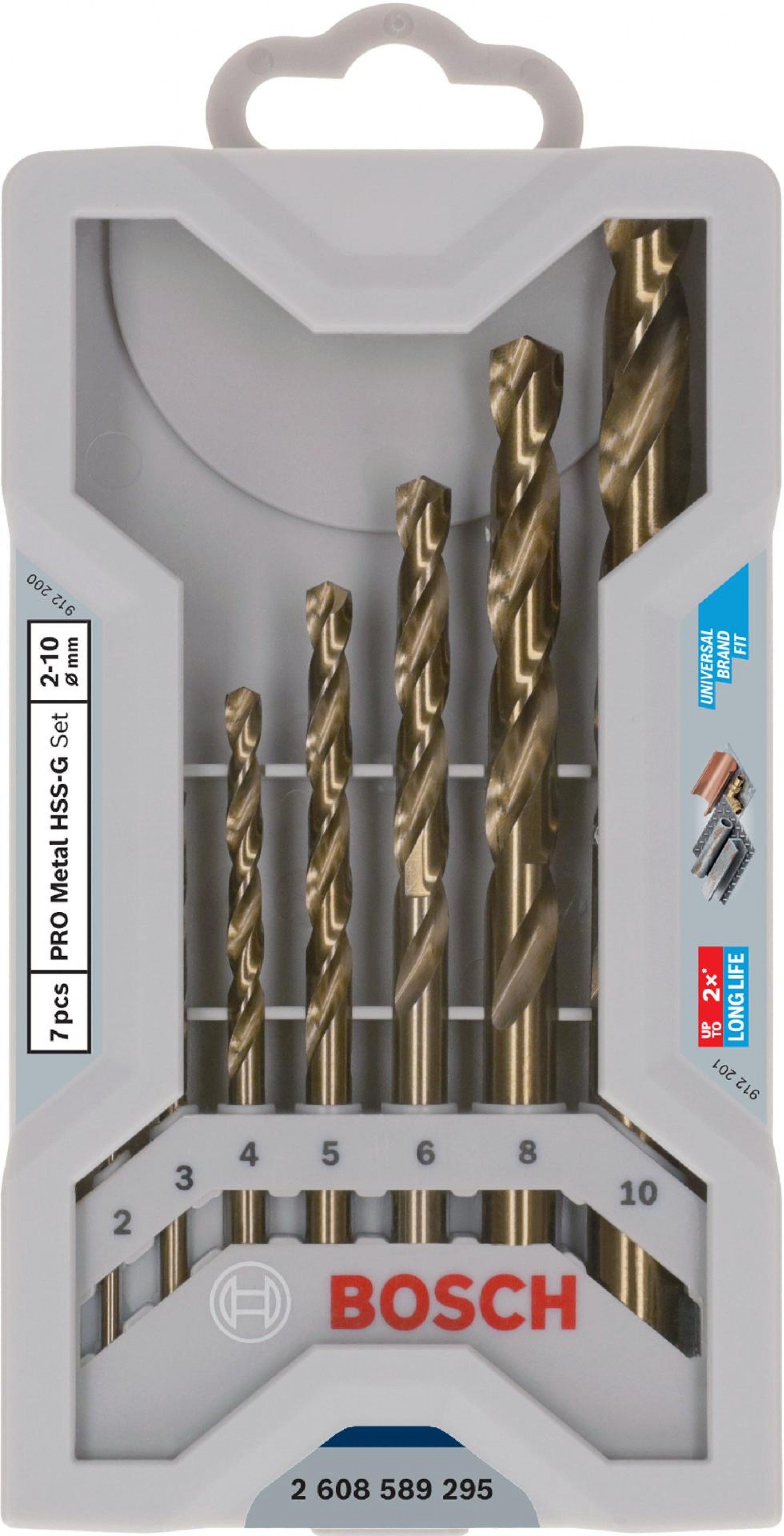 Kit Brocas para metal PRO Metal HSS-G, 7 unid. refª 2608589295 BOSCH