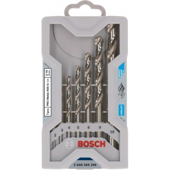 Kit Brocas para metal PRO Stainless Steel HSS-Co, 7 unid. ref� 2608589296 BOSCH