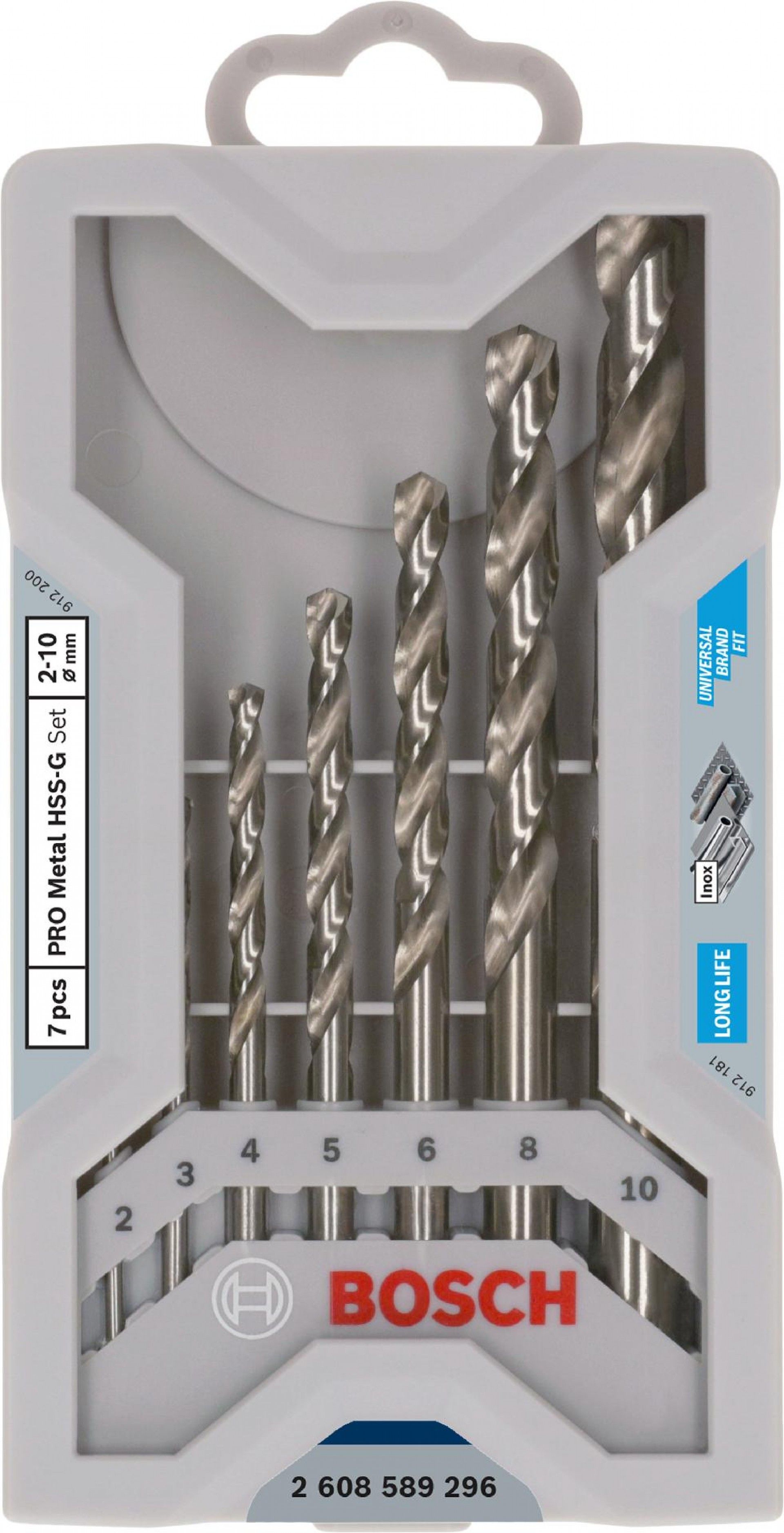 Kit Brocas para metal PRO Stainless Steel HSS-Co, 7 unid. refª 2608589296 BOSCH