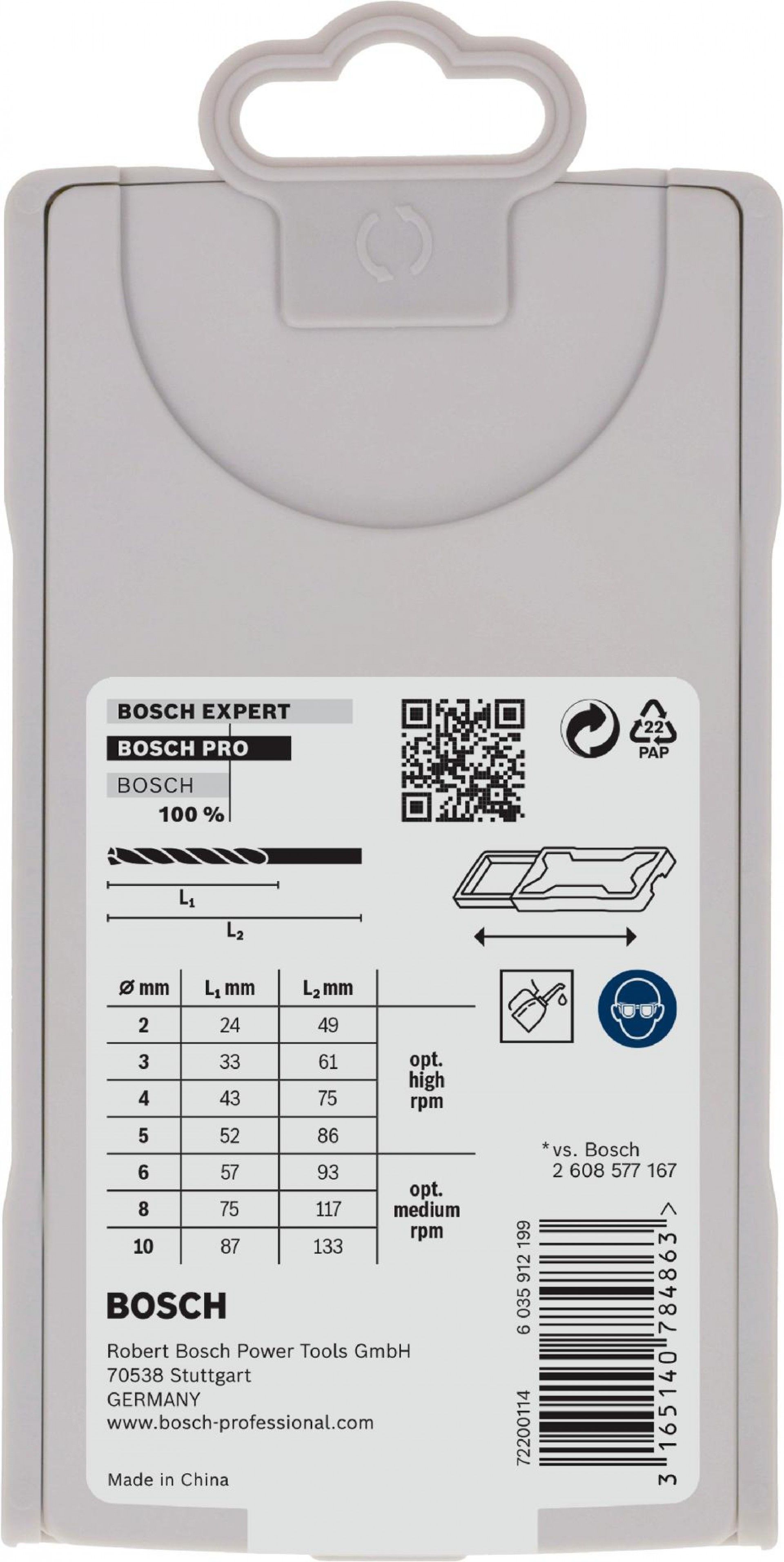 Kit Brocas para metal PRO Stainless Steel HSS-Co, 7 unid. refª 2608589296 BOSCH