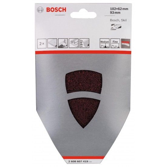 Conjunto de 2 unidades de l� de cordeiro para limpar ref� 2608607419 BOSCH