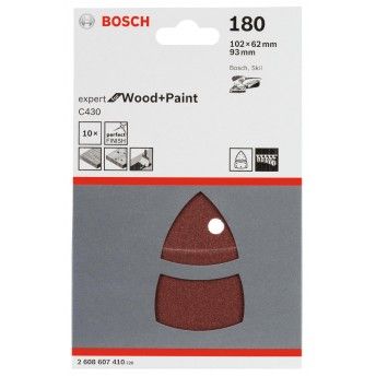 Conjunto de lixas C430, 10 unidades ref� 2608607410 BOSCH