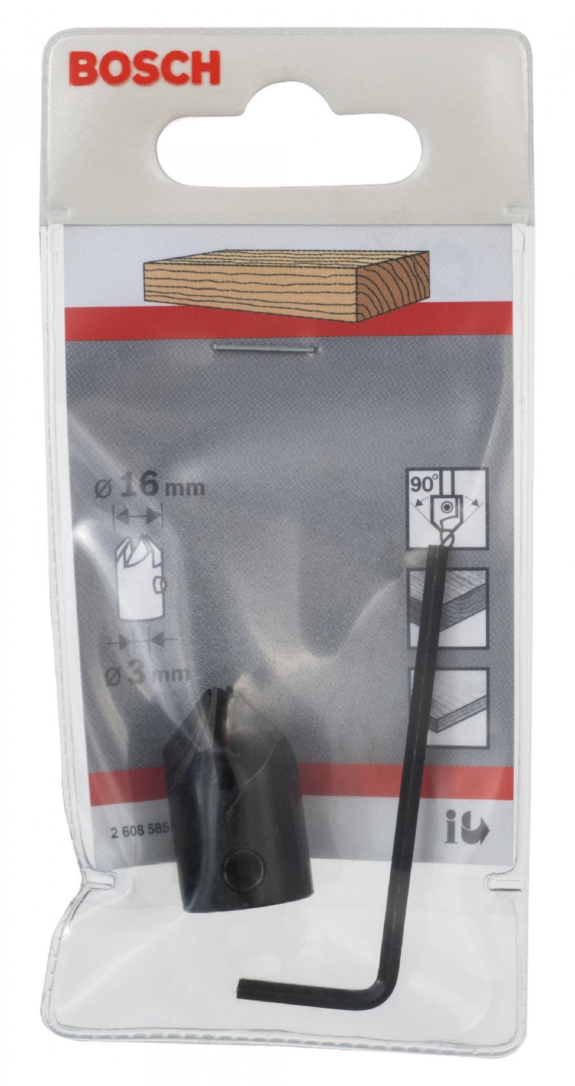 Brocas Fresa cónica de encaixe fêmea para broca em espiral para madeira refª 2608585737 BOSCH