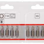 Bits �. T20, 25 mm ref� 2607001612 BOSCH