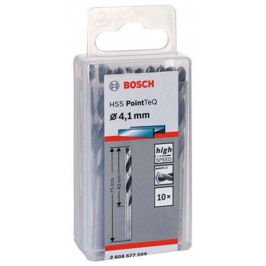 Broca helicoidal HSS PointTeQ 4,1 mm ref� 2608577209 BOSCH