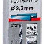 Broca helicoidal HSS PointTeQ 3,3 mm refª 2608577201 BOSCH Broca helicoidal HSS PointTeQ 3,3 mm refª 2608577201 BOSCH