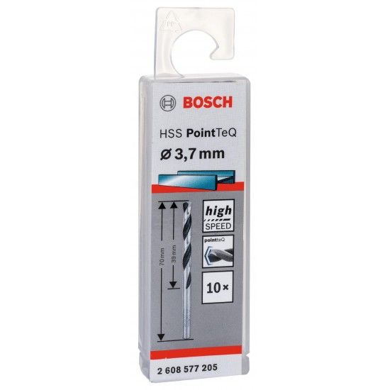 Broca helicoidal HSS PointTeQ 3,7 mm refª 2608577205 BOSCH Broca helicoidal HSS PointTeQ 3,7 mm refª 2608577205 BOSCH