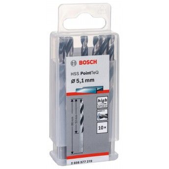 Broca helicoidal HSS PointTeQ 5,1 mm ref� 2608577219 BOSCH