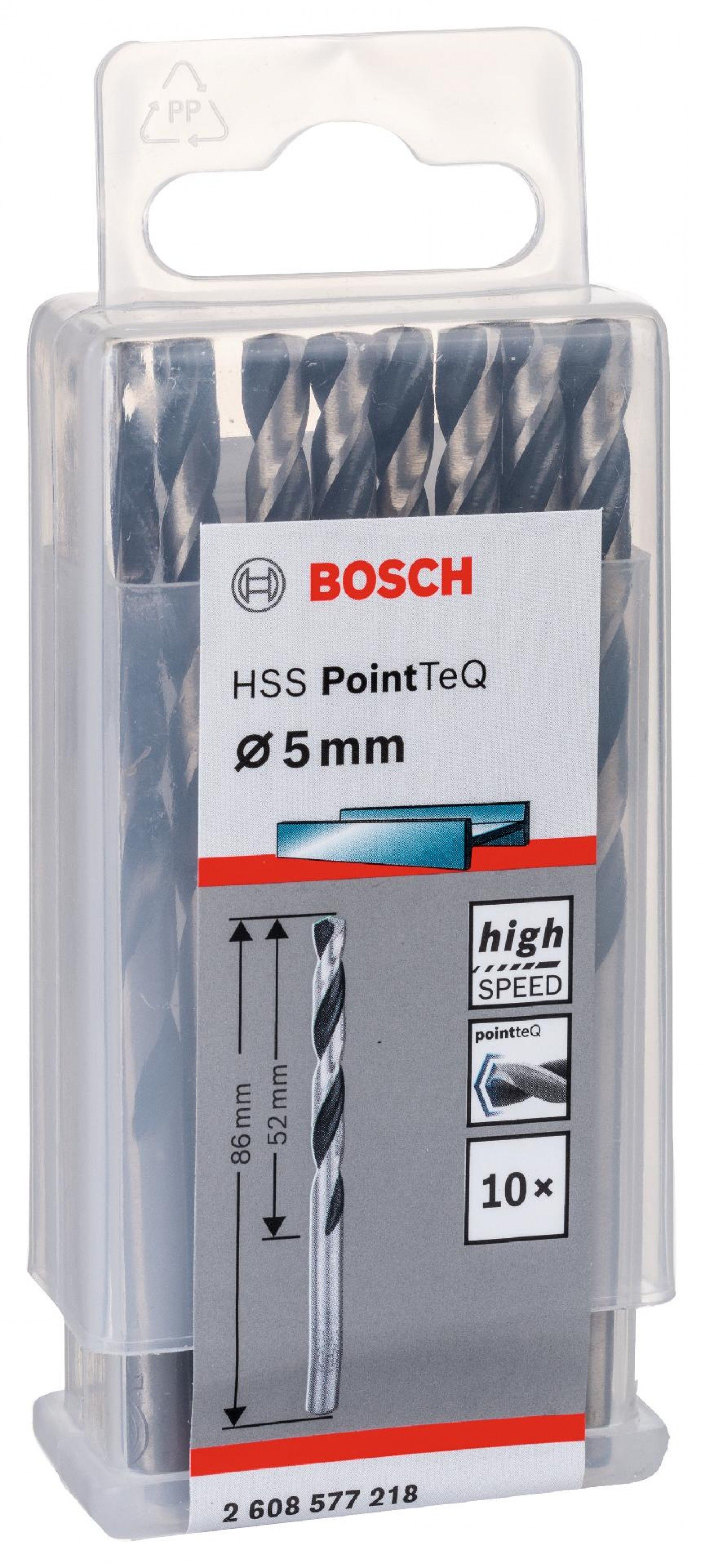 Broca helicoidal HSS PointTeQ 5,0 mm refª 2608577218 BOSCH