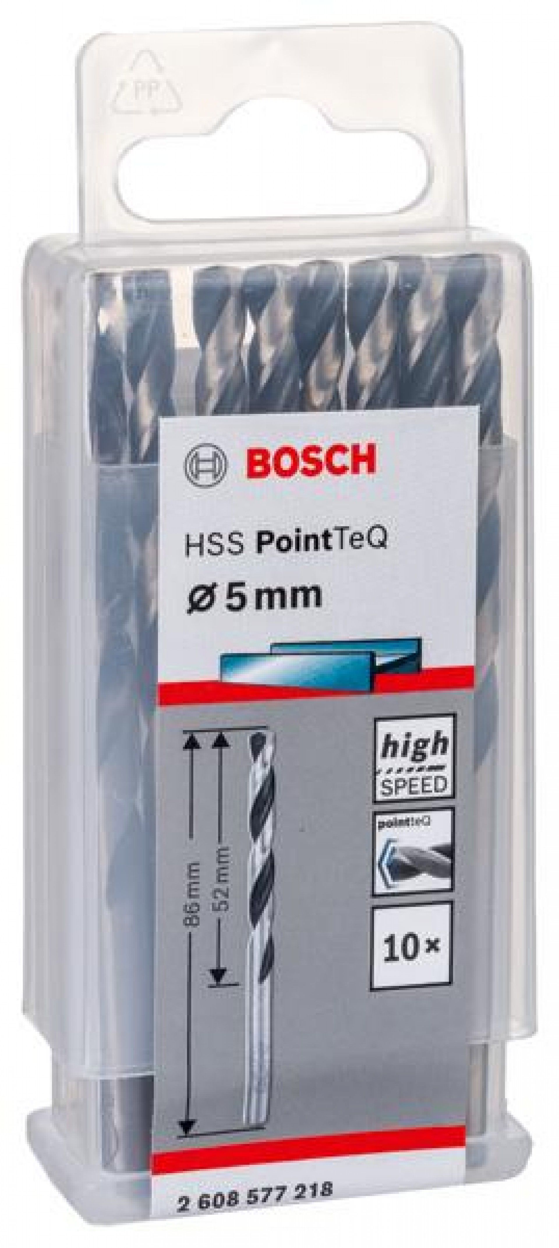 Broca helicoidal HSS PointTeQ 5,0 mm refª 2608577218 BOSCH