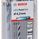 Broca helicoidal HSS PointTeQ 4,3 mm refª 2608577211 BOSCH Broca helicoidal HSS PointTeQ 4,3 mm refª 2608577211 BOSCH