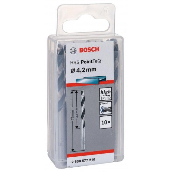 Broca helicoidal HSS PointTeQ 4,2 mm ref� 2608577210 BOSCH