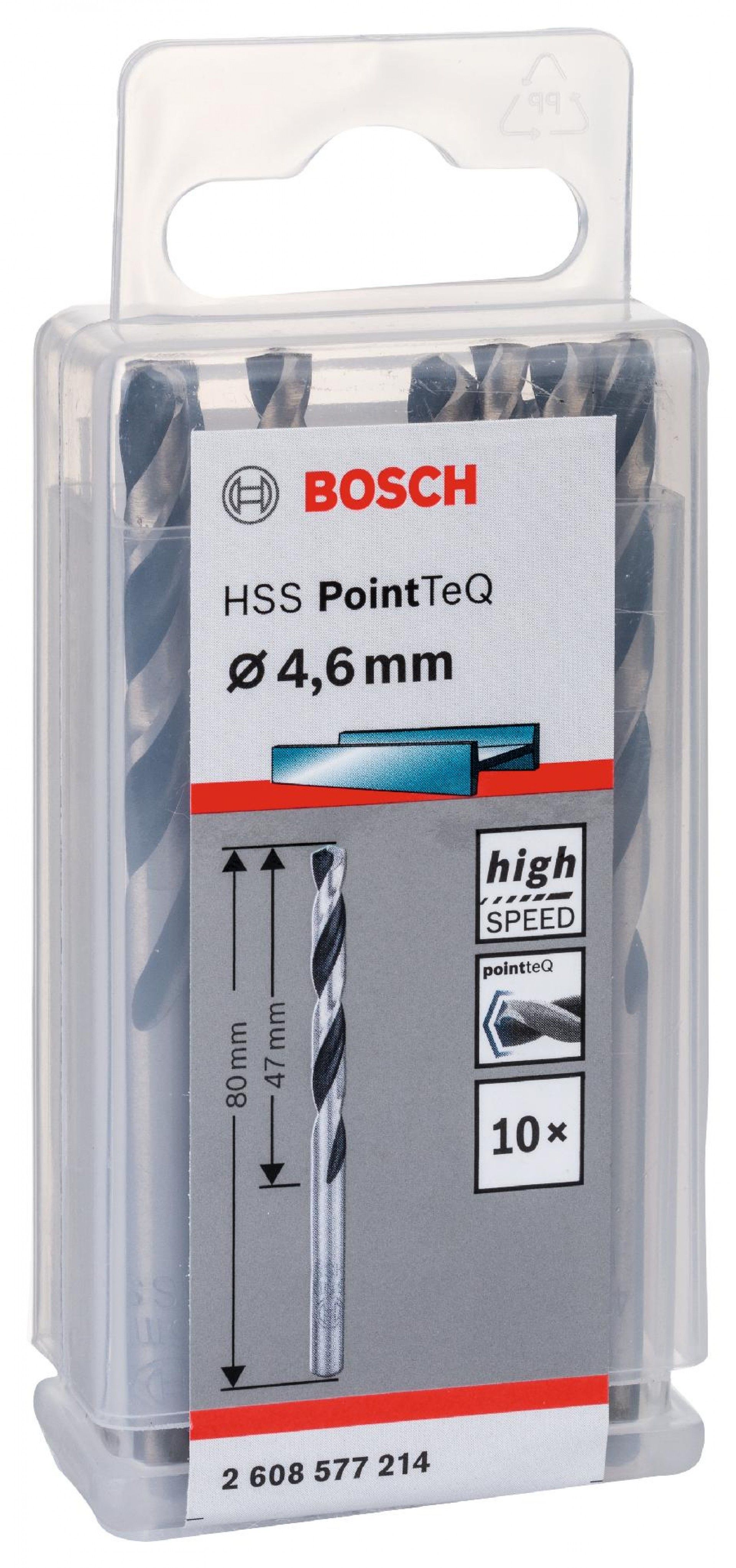 Broca helicoidal HSS PointTeQ 4,6 mm refª 2608577214 BOSCH