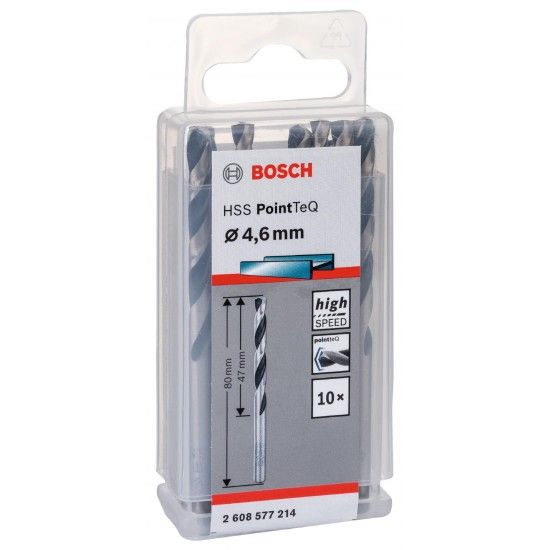 Broca helicoidal HSS PointTeQ 4,6 mm ref� 2608577214 BOSCH