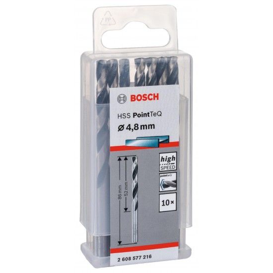 Broca helicoidal HSS PointTeQ 4,8 mm ref� 2608577216 BOSCH