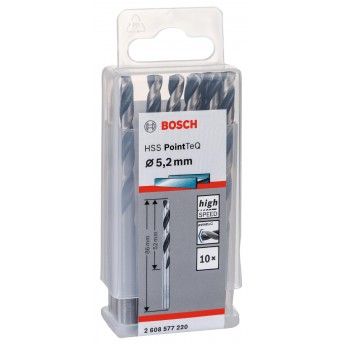 Broca helicoidal HSS PointTeQ 5,2 mm ref� 2608577220 BOSCH