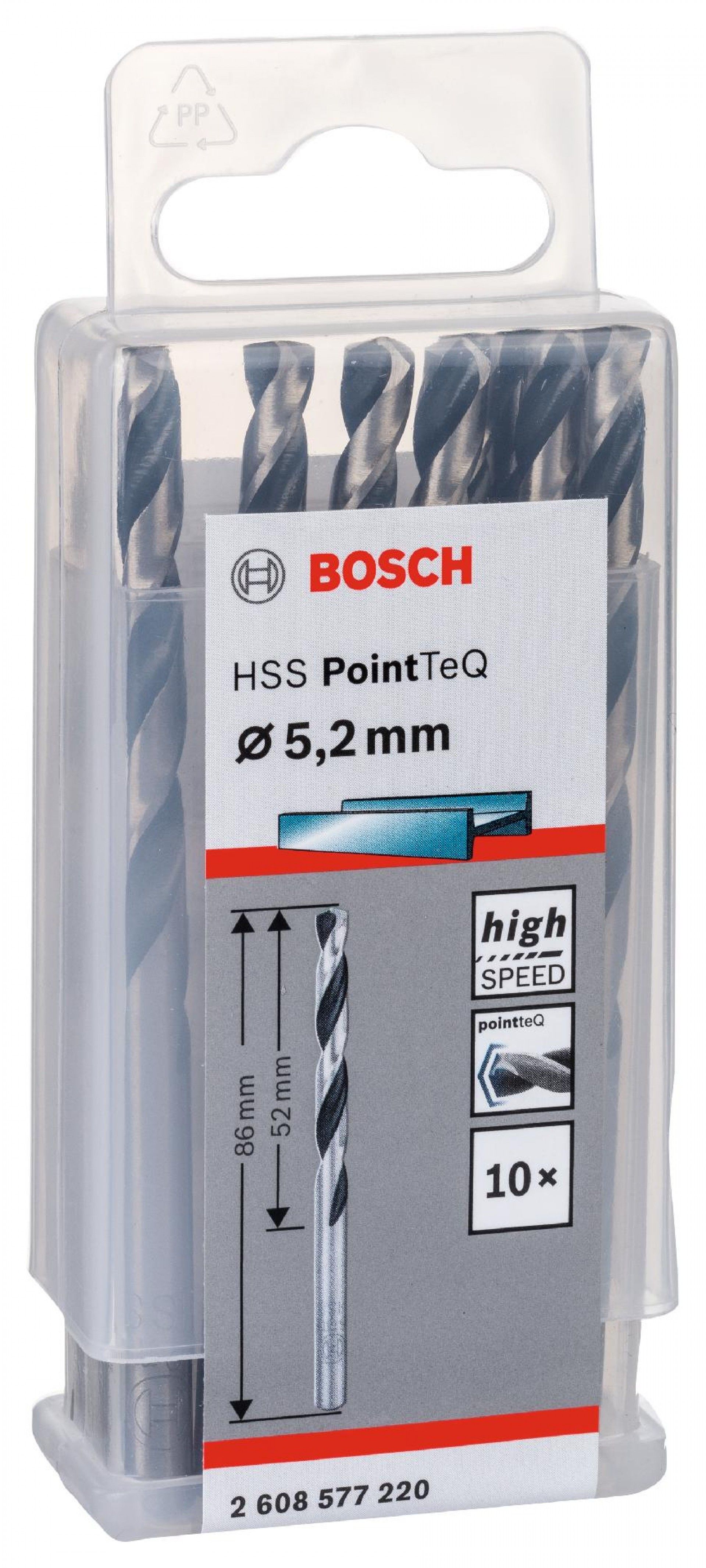 Broca helicoidal HSS PointTeQ 5,2 mm refª 2608577220 BOSCH