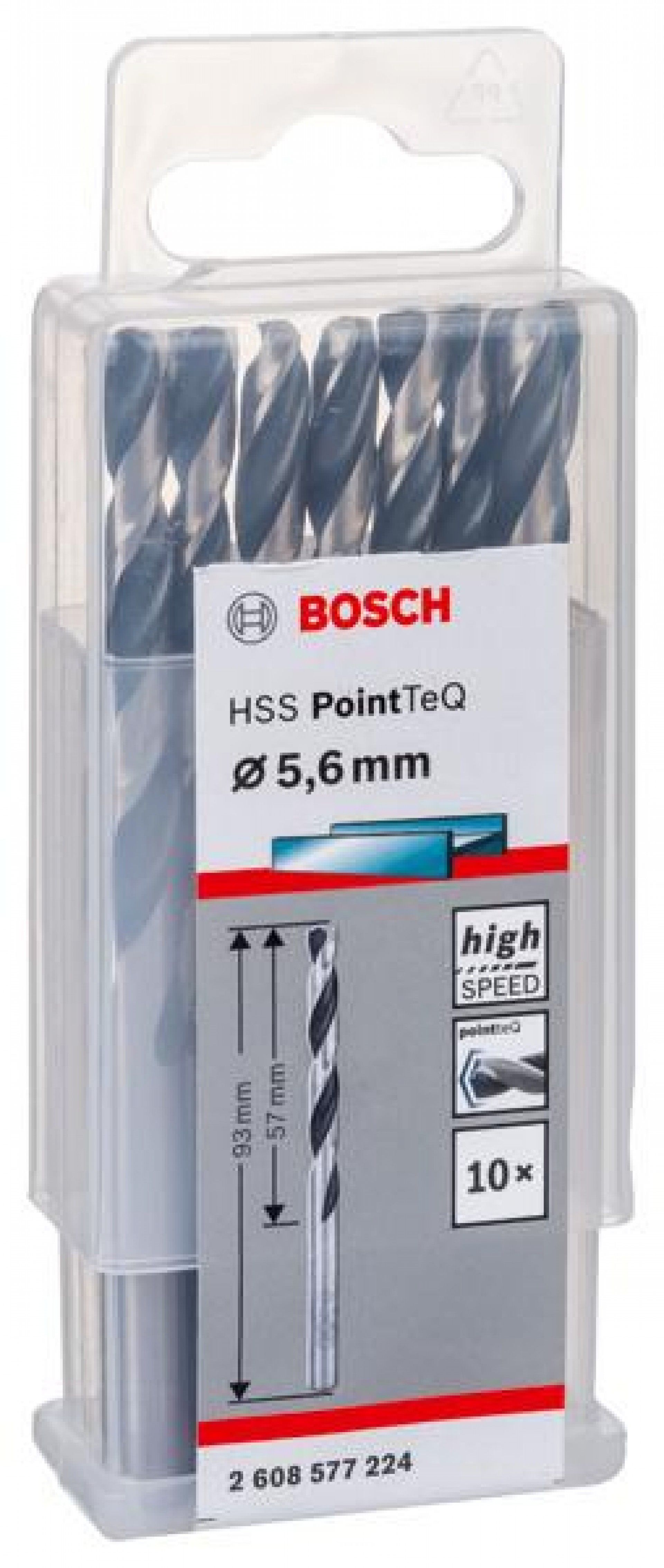 Broca helicoidal HSS PointTeQ 5,6 mm refª 2608577224 BOSCH