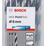 Broca helicoidal HSS PointTeQ 6,0 mm refª 2608577228 BOSCH Broca helicoidal HSS PointTeQ 6,0 mm refª 2608577228 BOSCH
