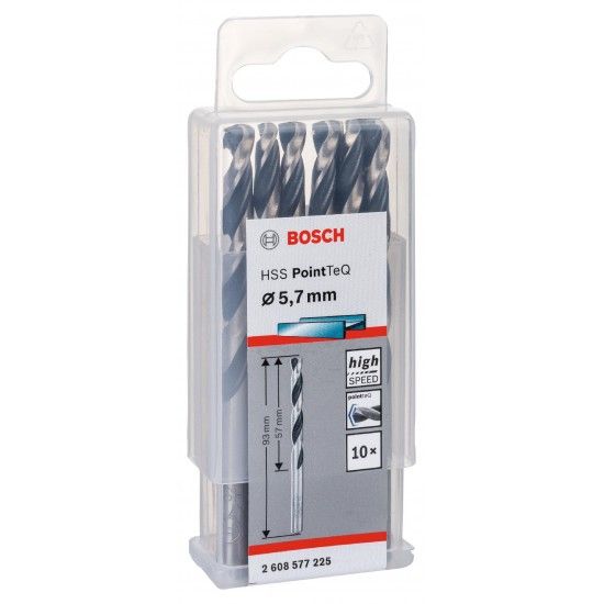 Broca helicoidal HSS PointTeQ 5,7 mm ref� 2608577225 BOSCH