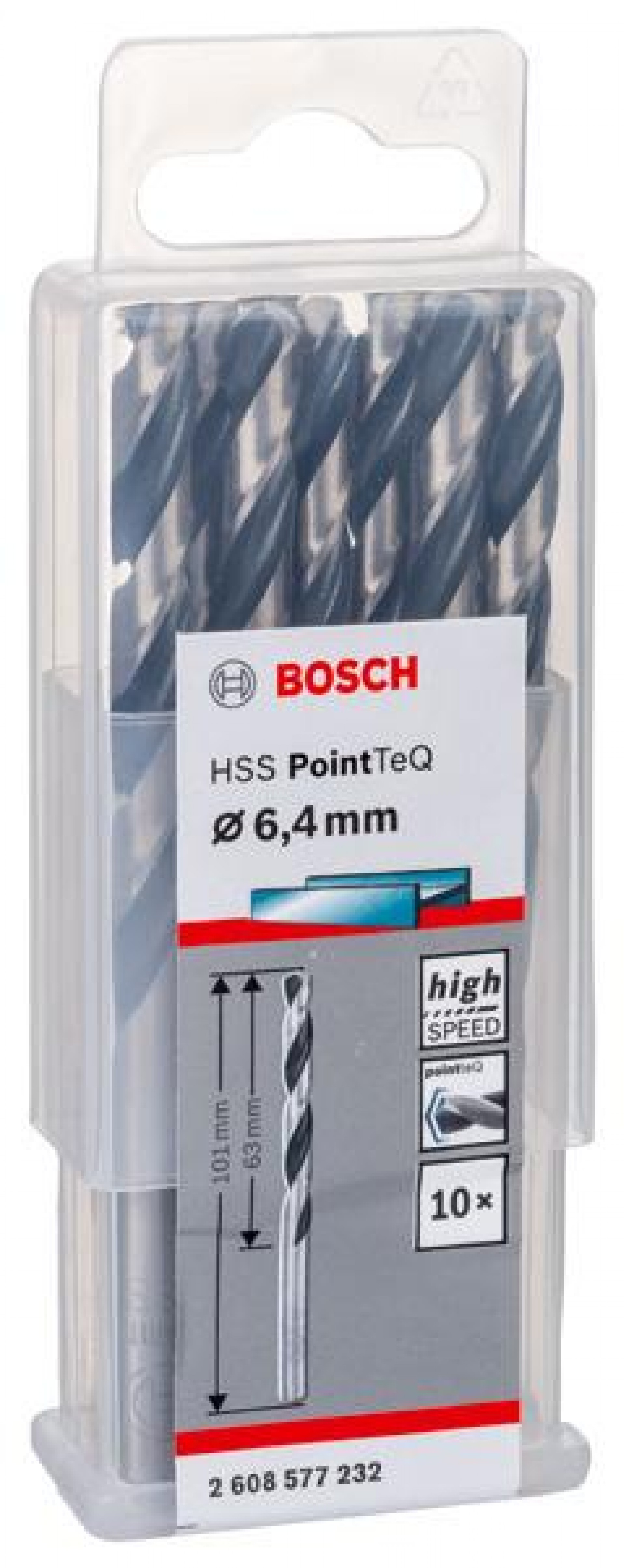 Broca helicoidal HSS PointTeQ 6,4 mm refª 2608577232 BOSCH