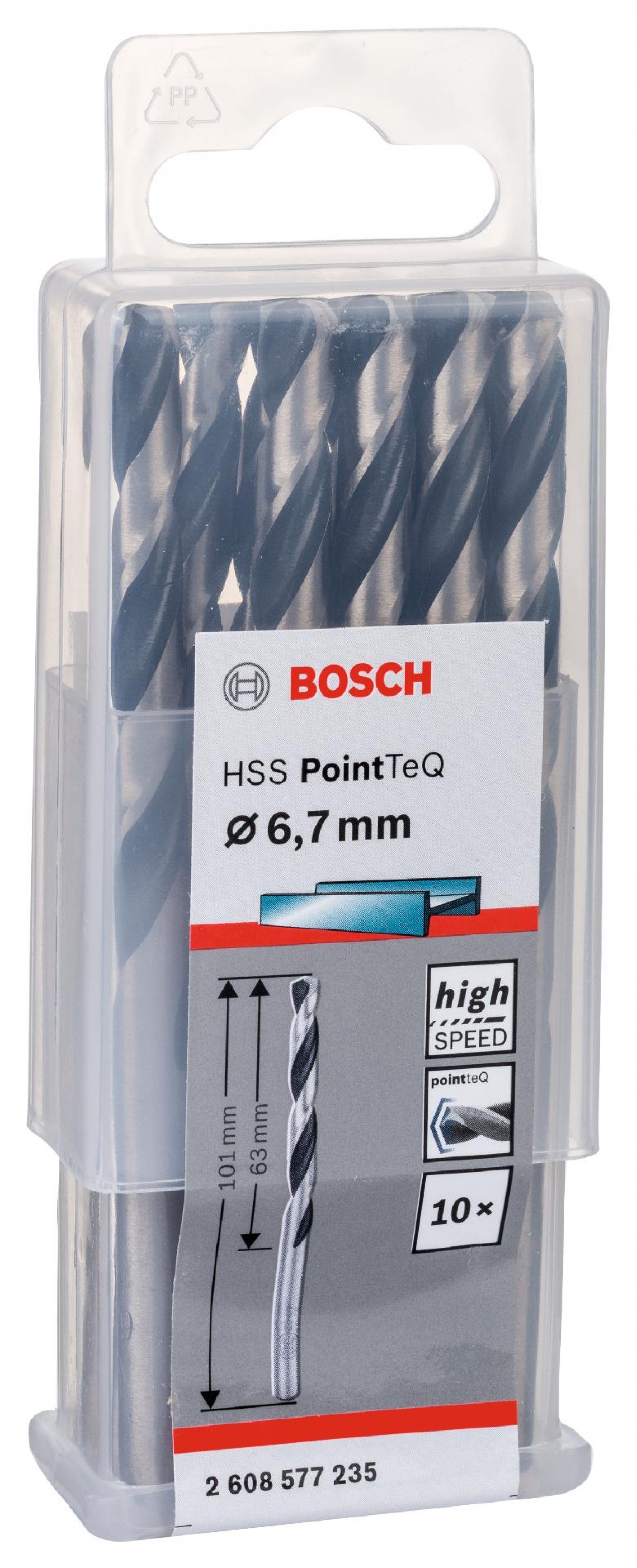 Broca helicoidal HSS PointTeQ 6,7 mm refª 2608577235 BOSCH