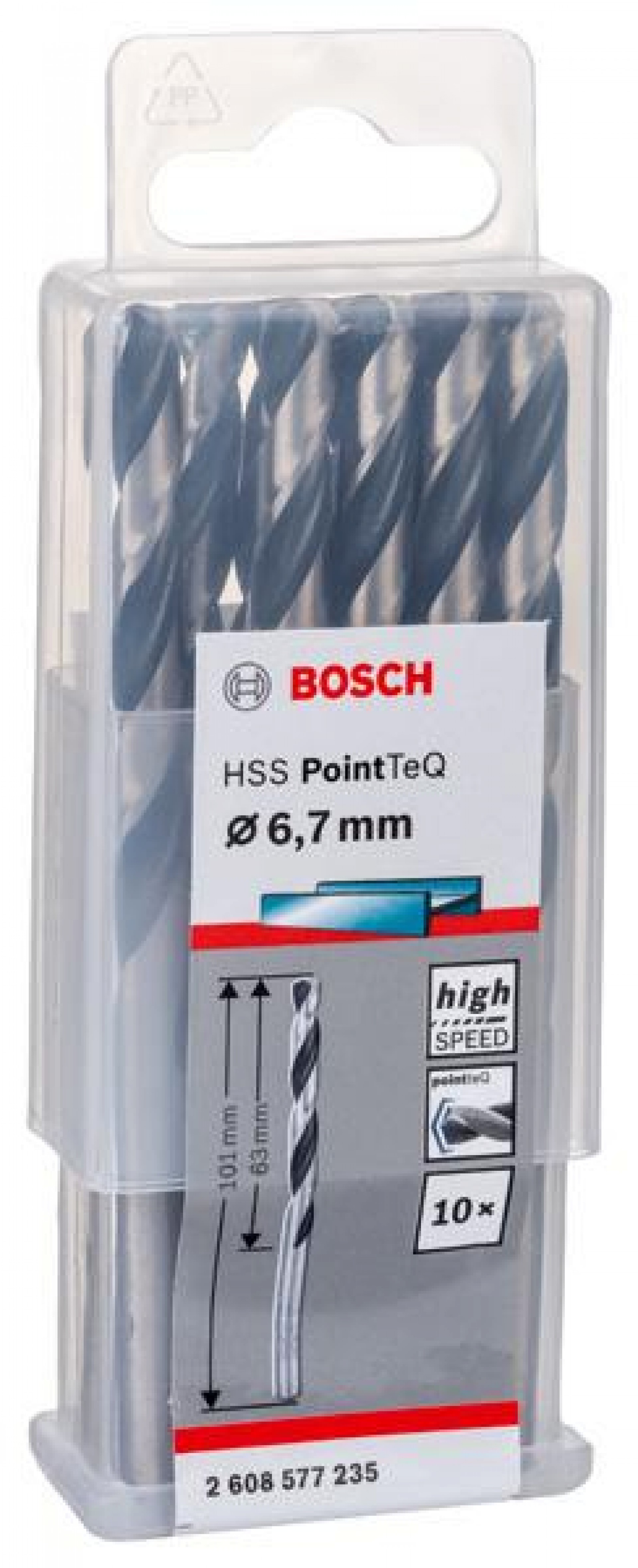 Broca helicoidal HSS PointTeQ 6,7 mm refª 2608577235 BOSCH