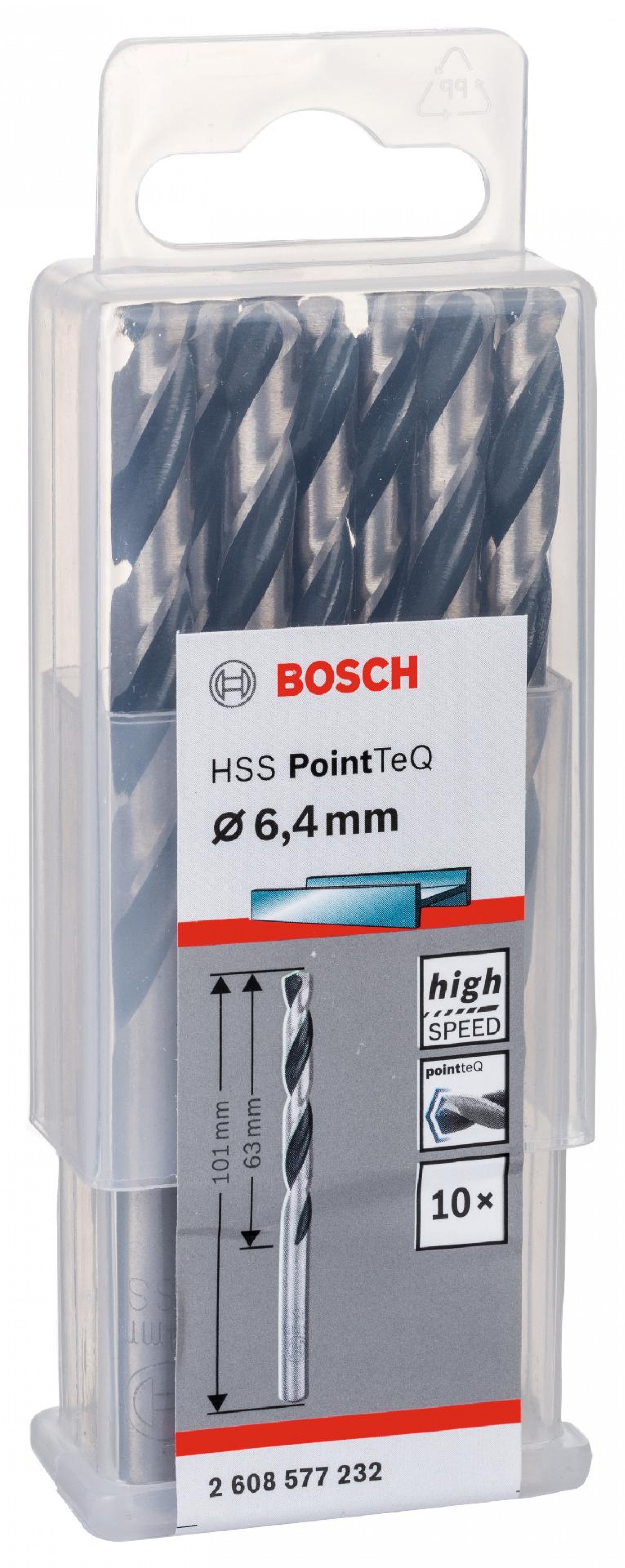 Broca helicoidal HSS PointTeQ 6,4 mm refª 2608577232 BOSCH