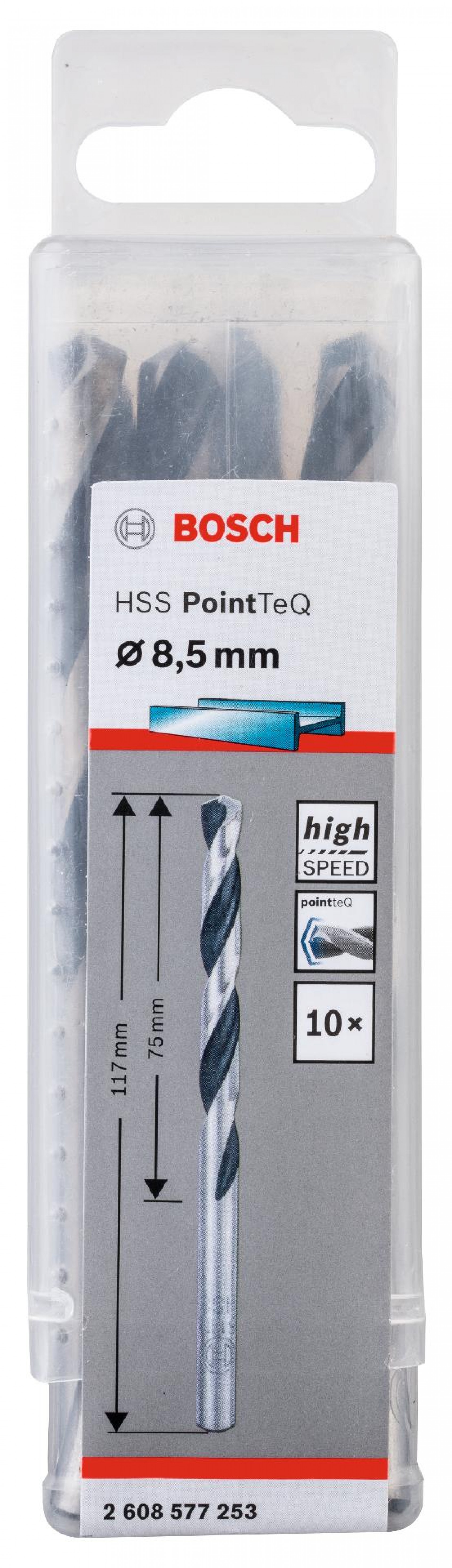 Broca helicoidal HSS PointTeQ 8,5 mm refª 2608577253 BOSCH