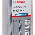 Broca helicoidal HSS PointTeQ 8,2 mm refª 2608577250 BOSCH Broca helicoidal HSS PointTeQ 8,2 mm refª 2608577250 BOSCH
