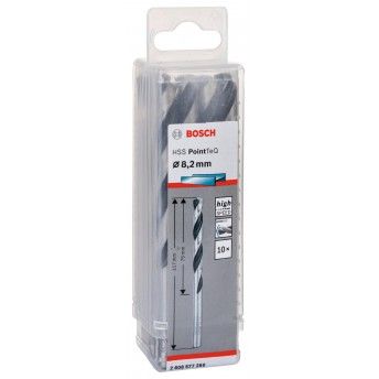 Broca helicoidal HSS PointTeQ 8,2 mm refª 2608577250 BOSCH Broca helicoidal HSS PointTeQ 8,2 mm refª 2608577250 BOSCH
