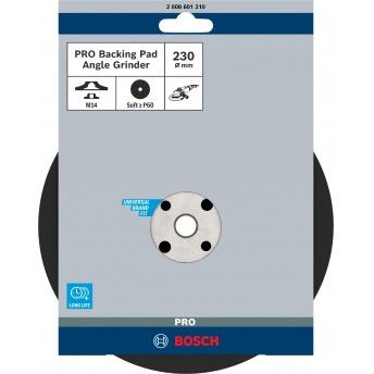 PRO Backing Pad Soft, 230 mm, M14 refª 2608601210 BOSCH PRO Backing Pad Soft, 230 mm, M14 refª 2608601210 BOSCH