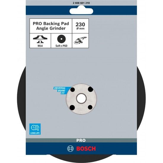 PRO Backing Pad Soft, 230 mm, M14 refª 2608601210 BOSCH PRO Backing Pad Soft, 230 mm, M14 refª 2608601210 BOSCH