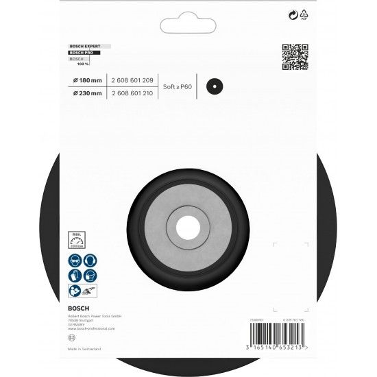 PRO Backing Pad Soft, 230 mm, M14 refª 2608601210 BOSCH PRO Backing Pad Soft, 230 mm, M14 refª 2608601210 BOSCH