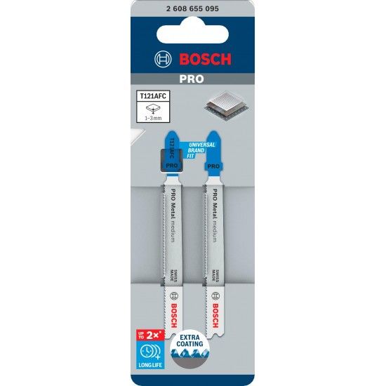 L�mina de serra vertical PRO Metal medium T121AFC 92 mm, 2 unid. ref� 2608655095 BOSCH