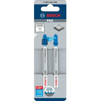 Lâmina de serra vertical PRO Metal medium T121AFC 92 mm, 2 unid. refª 2608655095 BOSCH Lâmina de serra vertical PRO Metal medium T121AFC 92 mm, 2 unid. refª 2608655095 BOSCH