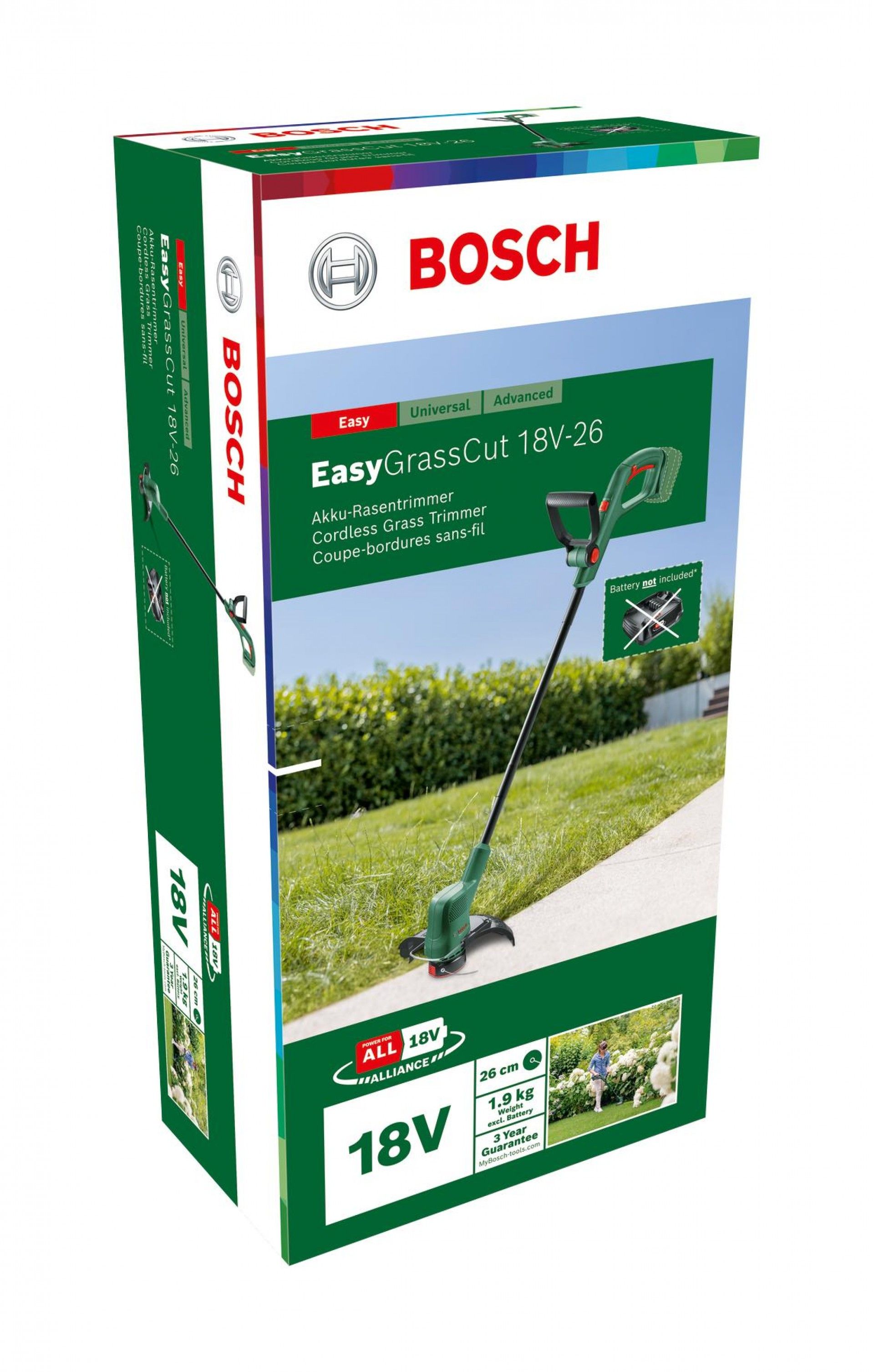 Aparador de relva sem fio EasyGrassCut 18V-26 refª 06008C1C04 BOSCH