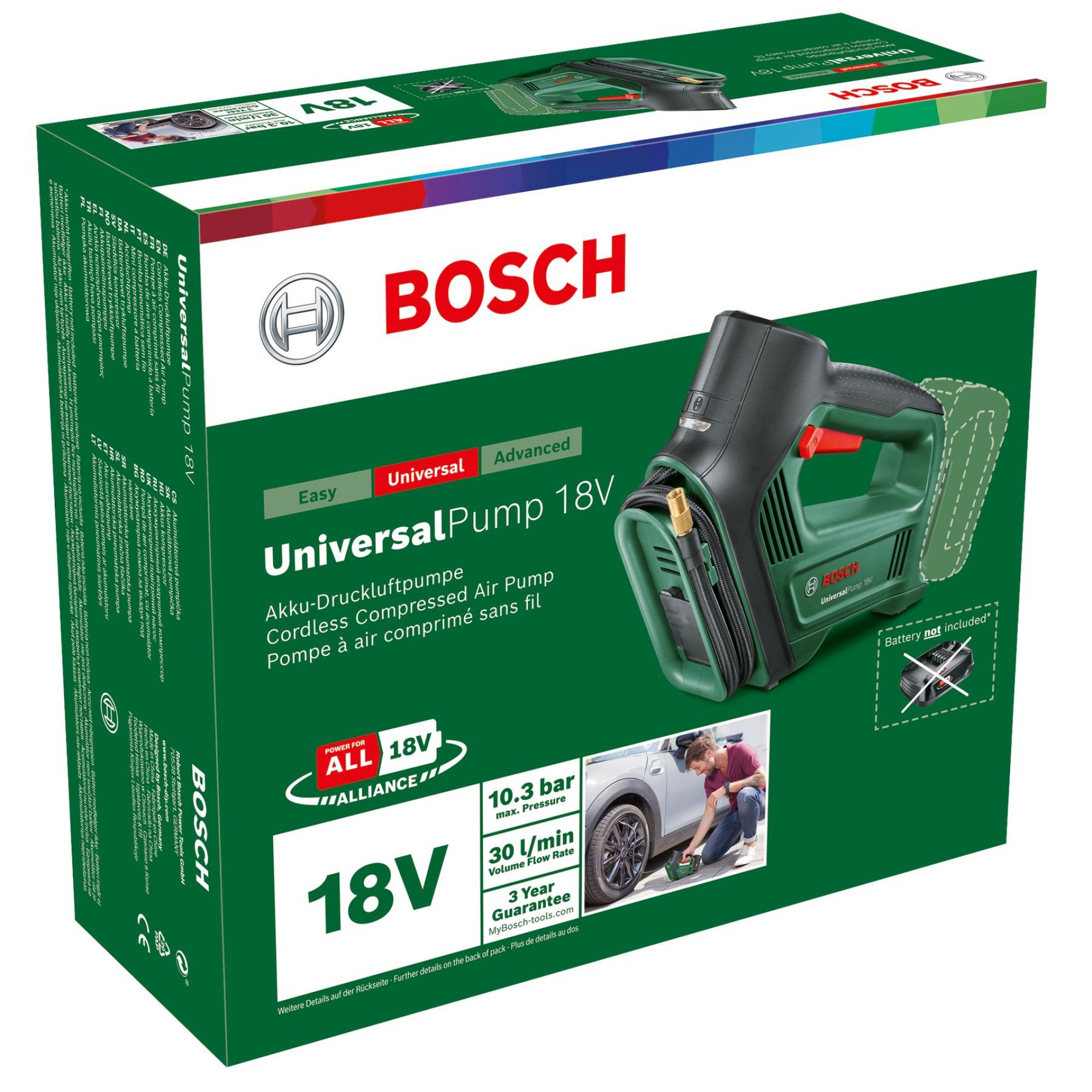 Bomba de ar comprimido sem fio UniversalPump 18V refª 0603947100 BOSCH