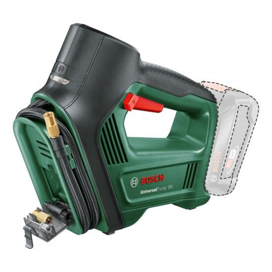Bomba de ar comprimido sem fio UniversalPump 18V refª 0603947100 BOSCH Bomba de ar comprimido sem fio UniversalPump 18V refª 0603947100 BOSCH