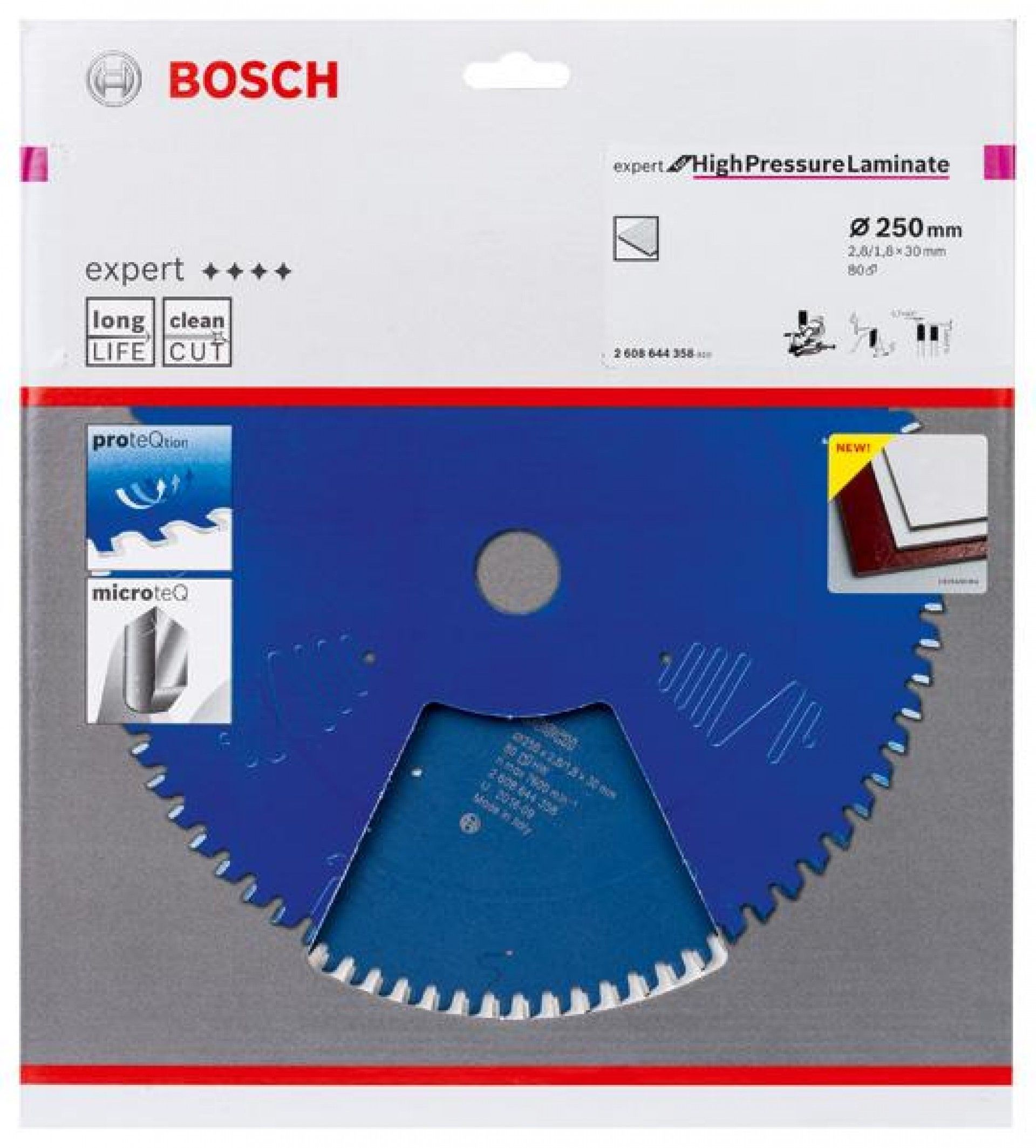 Discos de serra circular Expert for High Pressure Laminate 250x30-80 refª 2608644358 BOSCH