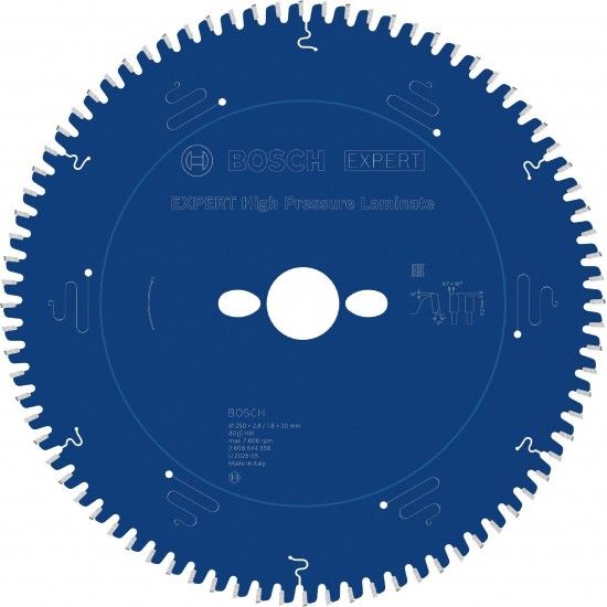 Discos de serra circular Expert for High Pressure Laminate 250x30-80 refª 2608644358 BOSCH Discos de serra circular Expert for High Pressure Laminate 250x30-80 refª 2608644358 BOSCH