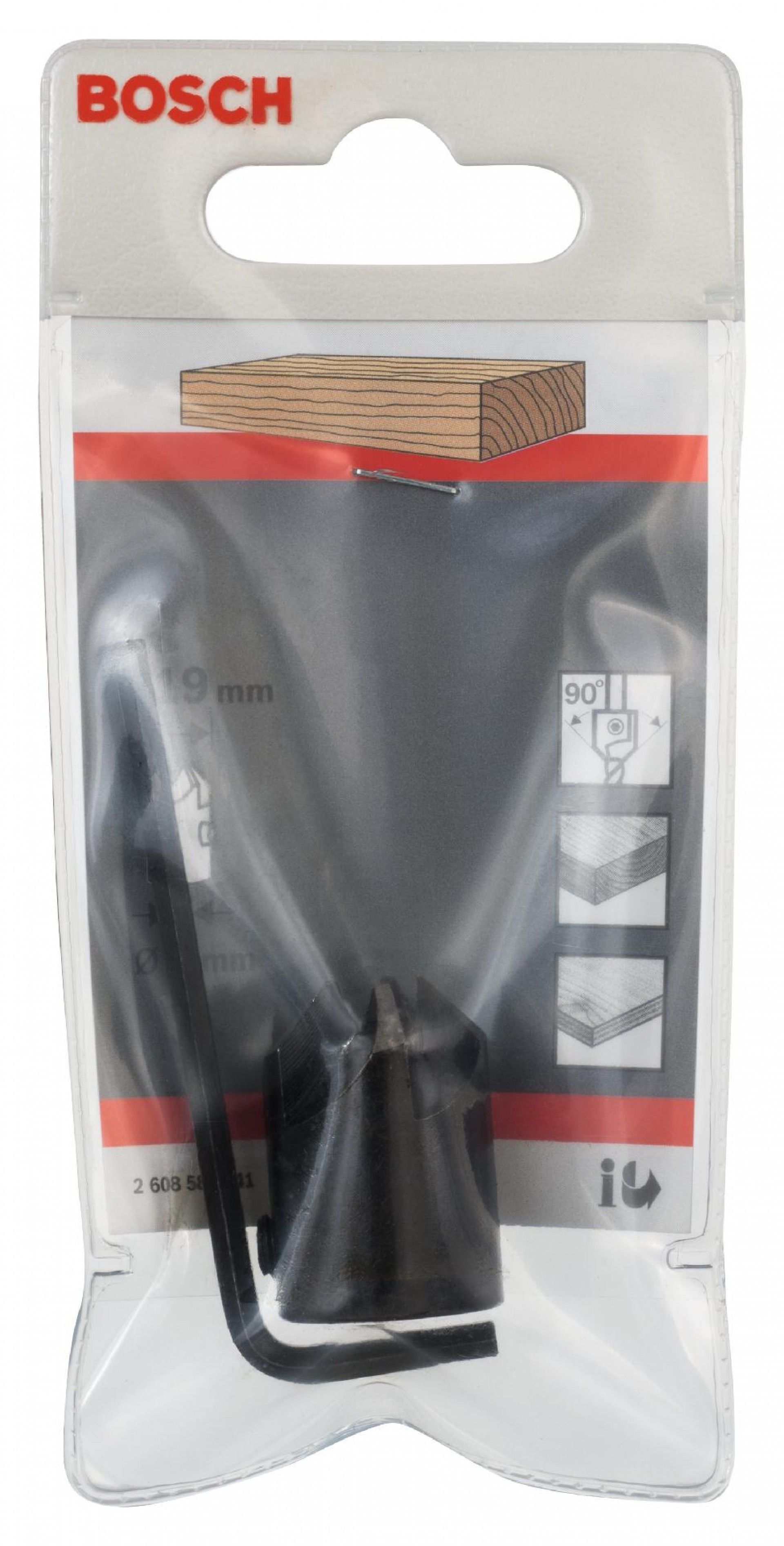 Brocas Fresa cónica de encaixe fêmea para broca em espiral para madeira refª 2608585741 BOSCH