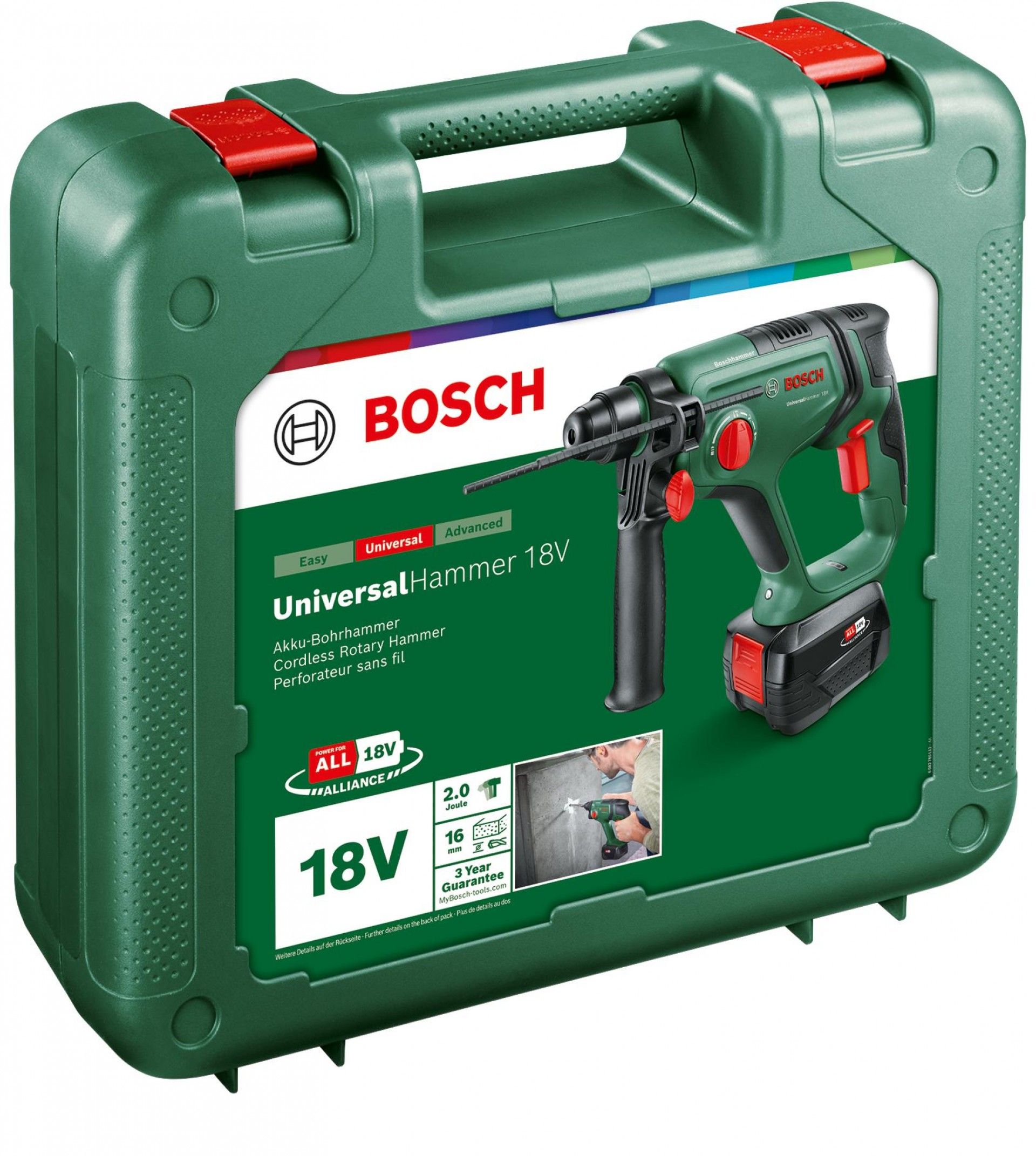 Martelo perfurador sem fio UniversalHammer 18V refª 06039D6004 BOSCH