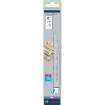 Lâmina PRO Multi Material Demolition S1110VF, 1,6 x 22 x 225 mm, 25 peças refª 2608657611 BOSCH Lâmina PRO Multi Material Demolition S1110VF, 1,6 x 22 x 225 mm, 25 peças refª 2608657611 BOSCH