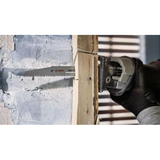 Lâmina PRO Multi Material Demolition S1210VF, 1,6 x 22 x 300 mm, 5pç refª 2608657612 Bosch Lâmina PRO Multi Material Demolition S1210VF, 1,6 x 22 x 300 mm, 5pç refª 2608657612 Bosch